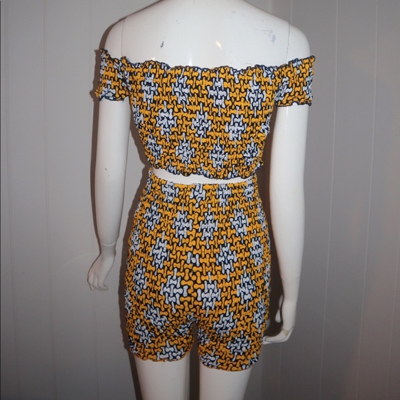 African print summer short set - Picture 3 of 3